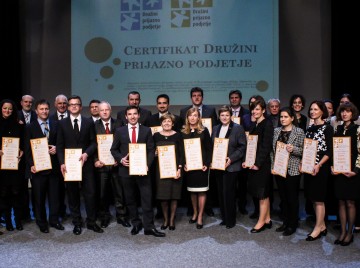 Družba GEN prejela osnovi certifikat Družini prijazno podjetje